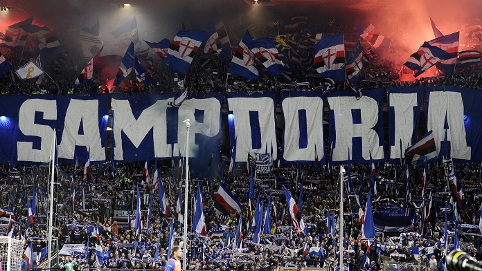 tifosi sampdoria derby gradinata sud