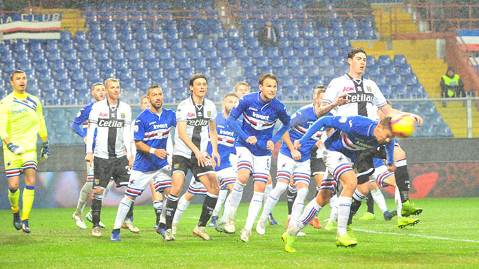 Calcio piazzato Samp