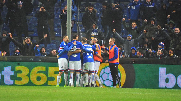 Esultanza Gruppo Samp