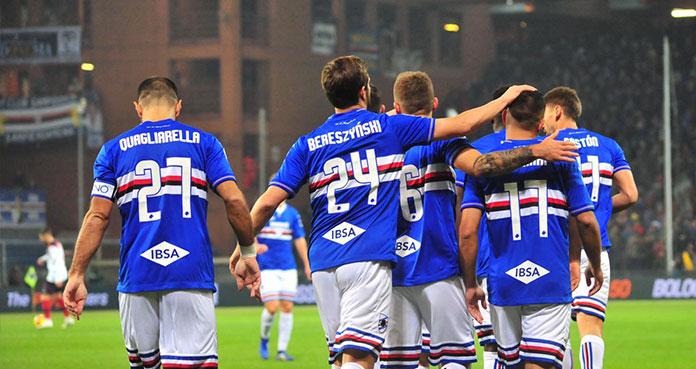 Esultanza Gruppo Samp Bologna 1