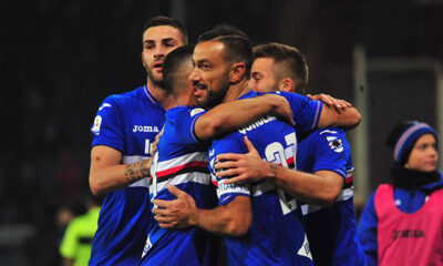 sampdoria abbraccio quagliarella linetty murru caprari