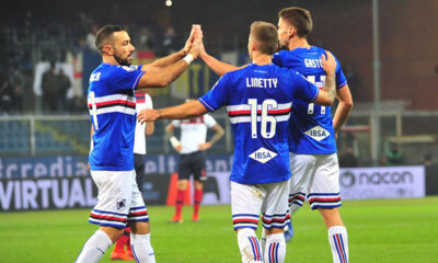 quagliarella esultanza sampdoria highlights