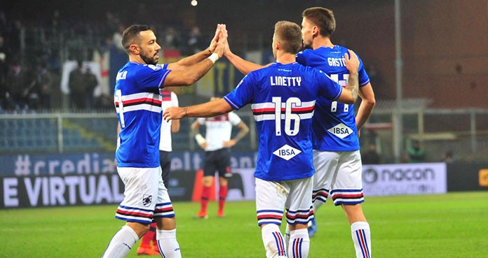 quagliarella esultanza sampdoria highlights