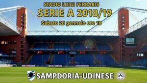 Sampdoria-Udinese, streaming LIVE e diretta TV: come vedere la partita