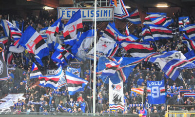 gradinata sud sampdoria tifosi coreografia