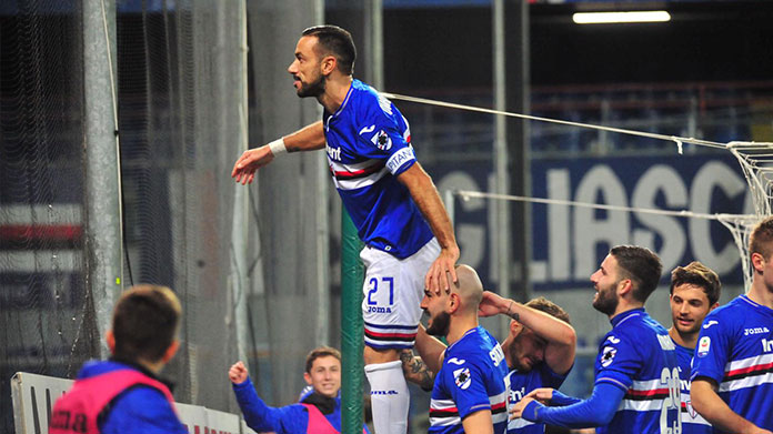 quagliarella esultanza sampdoria