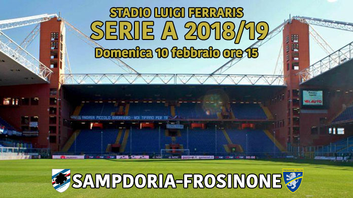 streaming sampdoria frosinone