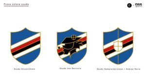 sampdoria rebrand logo stemma