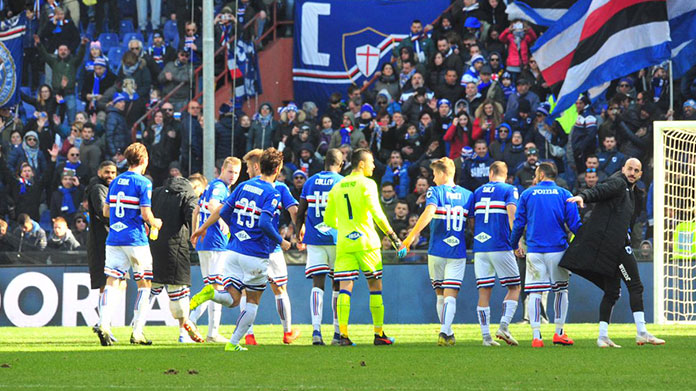 Sampdoria Cagliari Esultanza