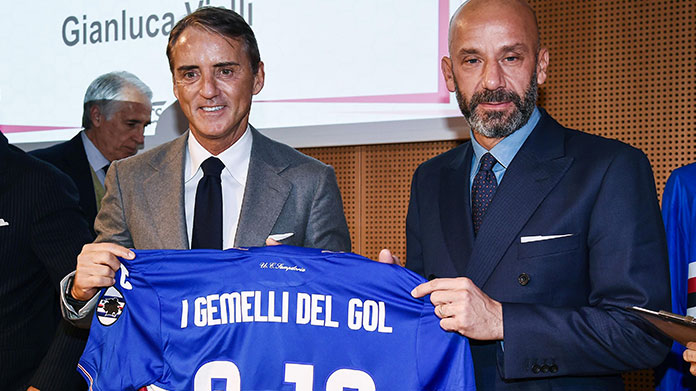 Sampdoria Mancini cannonieri Vialli