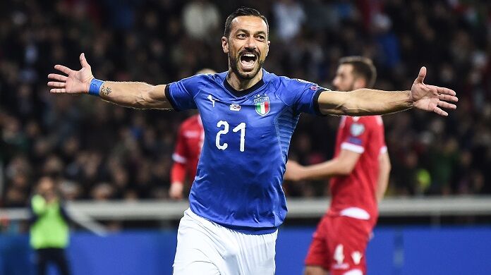 . quagliarella esultanza gol italia