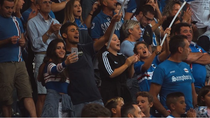 sampdoria video tifosi