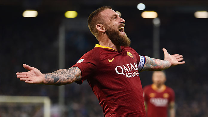 de rossi sampdoria-roma, bestemmia