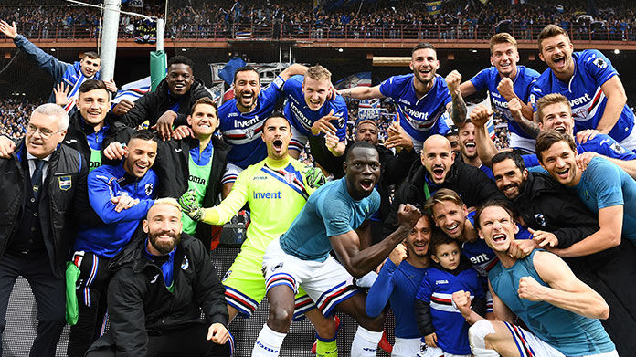 Gruppo-esultanza esultanza sampdoria gruppo derby