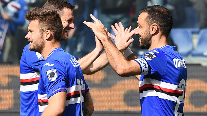 quagliarella Linetty sala sampdoria