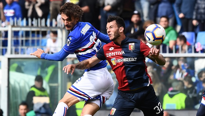 gabbiadini sampdoria streaming derby Genoa