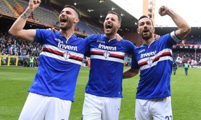 murru maglia quagliarella live esultanza derby sampdoria genoa