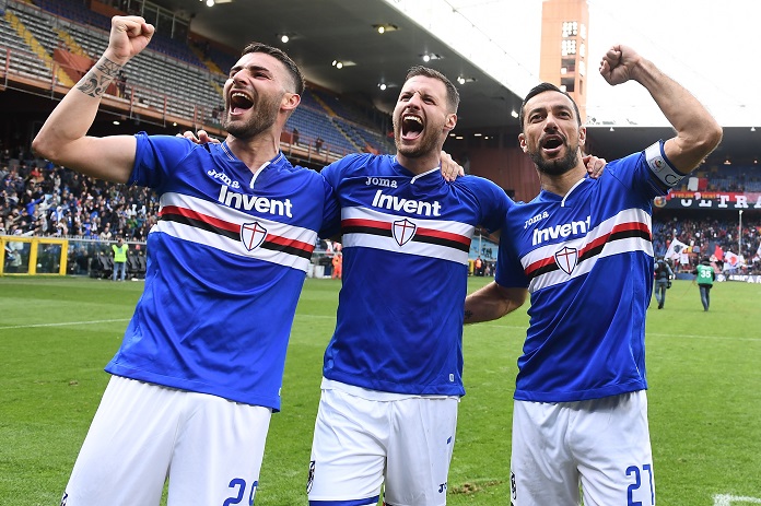 murru maglia quagliarella live esultanza derby sampdoria genoa