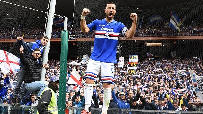 . quagliarella tifosi sampdoria derby