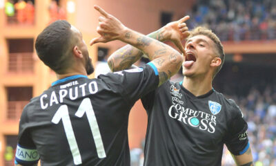 caputo esultanza sampdoria-empoli