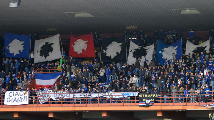 tifosi sampdoria gradinata utc