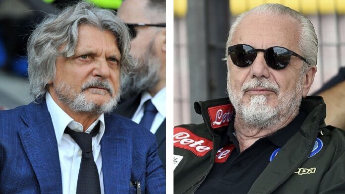 ferrero-vs-delaurentiis ferrero de laurentiis napoli sampdoria