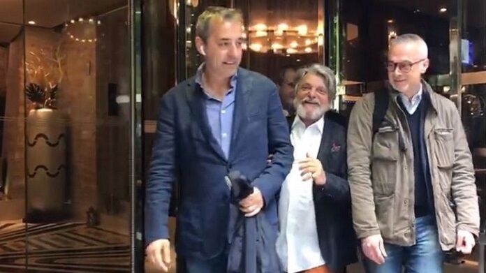 giampaolo-ferrero-viganò-uscita-hotel-melià sampdoria giampaolo ferrero