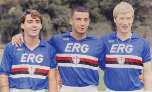 UC Sampdoria 1990 91 Mancini Vialli Mykhaylychenko