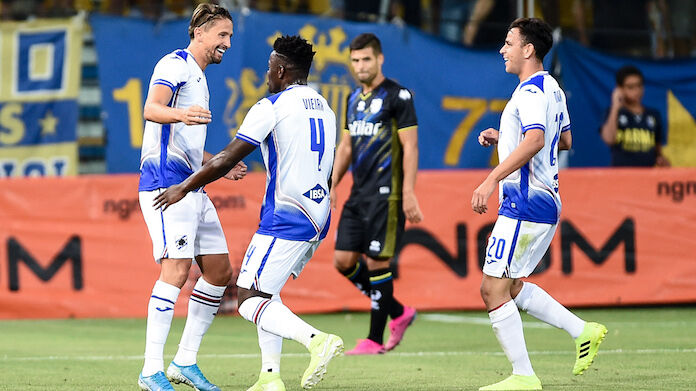 parma-sampdoria-amichevole-vieira-ramirez-maroni-esultanza Sampdoria convocati Ramirez highlights
