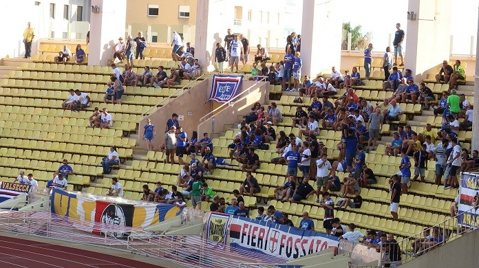 monaco samp settore ospiti tifosi