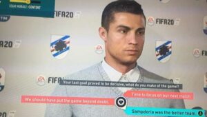 ronaldo allenatore samp fifa 20 intervista