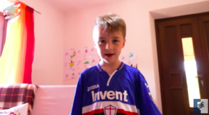 Il piccolo tifoso blucerchiato che parla in genovese – VIDEO