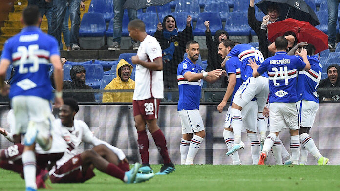 Sampdoria-Torino serie A Ranieri highlights gabbiadini sampdoria torino