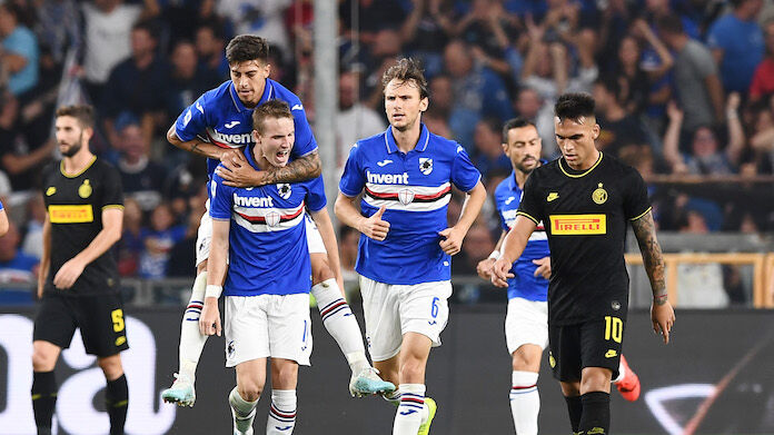 Sampdoria-Inter serie A Coppa Italia Cagliari Sampdoria highlights