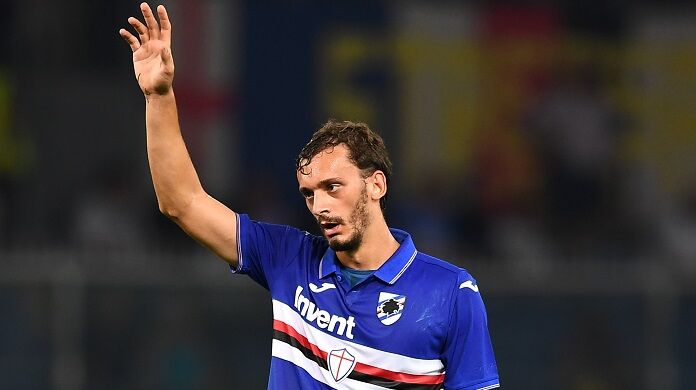 Sampdoria-Lazio serie A gabbiadini sampdoria