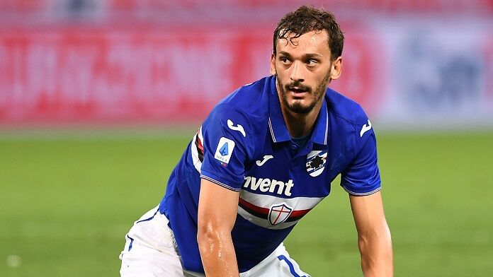 Sampdoria-Lazio serie A gabbiadini sampdoria