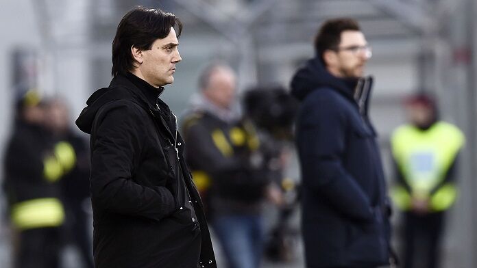 Sassuolo-Milan serie A montella di francesco