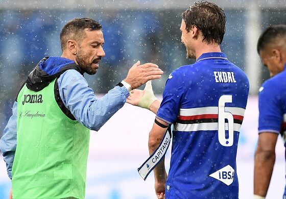 quagliarella ekdal sampdoria 2019