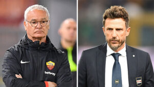 Ranieri su Di Francesco: «Sostituito due volte. Ma il calcio è questo»
