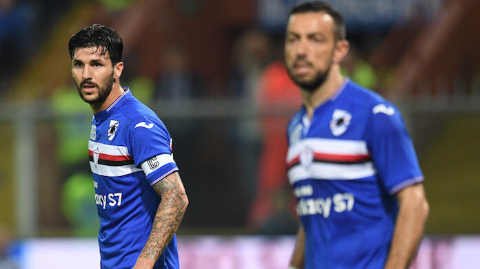 Sampdoria-Milan serie A Soriano Quagliarella