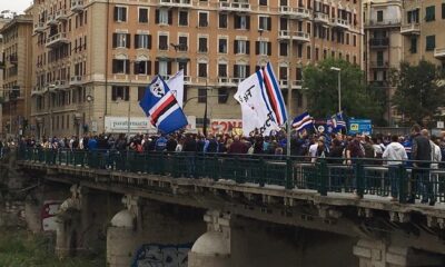 corteo tifosi sampdoria