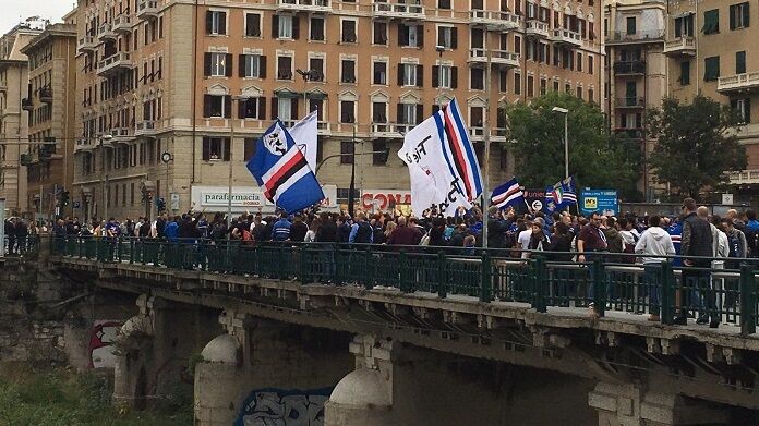 corte-tifosi-sampdoria-roma (5) corteo tifosi sampdoria