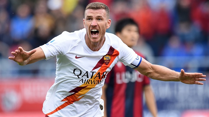 dzeko Sampdoria-Roma convocati