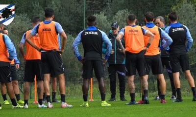 ranieri allenamento sampdoria bogliasco