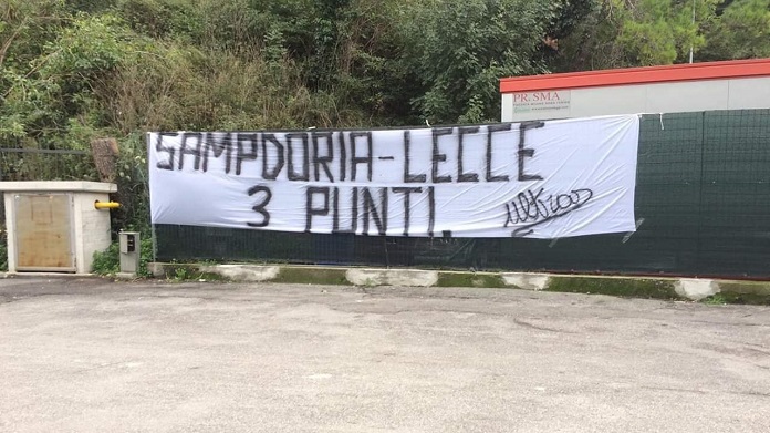 striscione sampdoria-lecce bogliasco