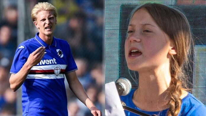 Sampdoria-Real Vicenza amichevole thorsby greta thunberg