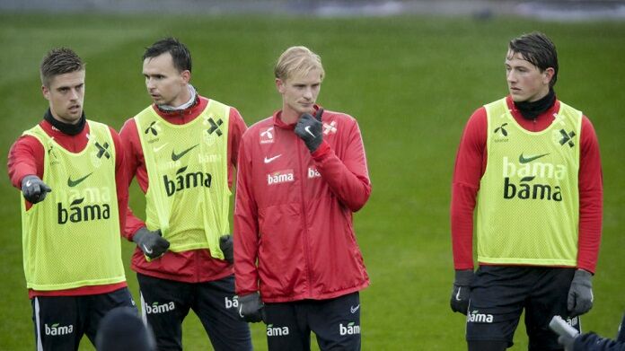 Fotball trening på Ullevaal stadion norvegia thorsby