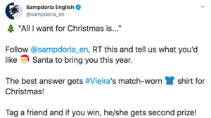 Sampdoria, gioco a premi per Natale. I tifosi: «Vogliamo la salvezza» – FOTO