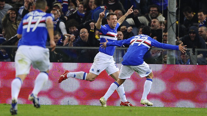 cassano gol derby 2010 sampdoria genoa