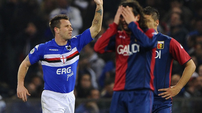 cassano derby sampdoria genoa